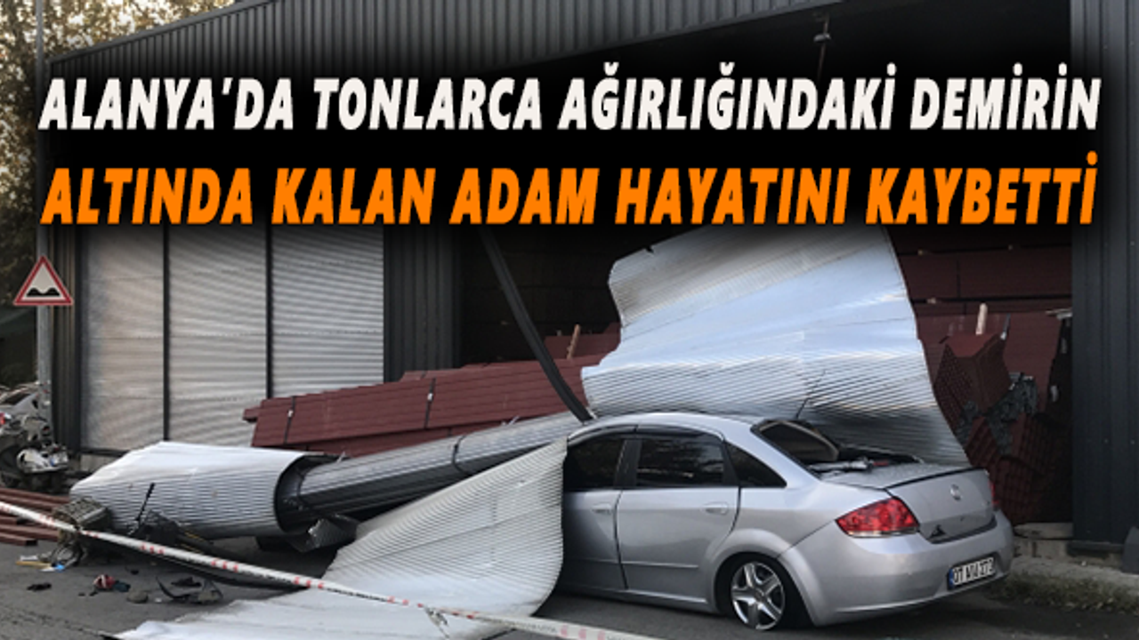 Tonlarca ağırlığın altında kalan adam hayatını kaybetti!