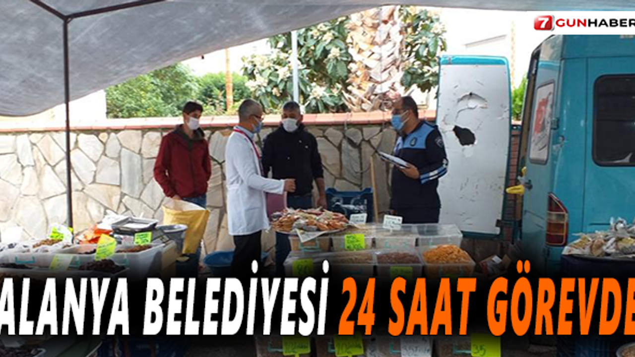 Alanya Belediyesi 24 saat görevde