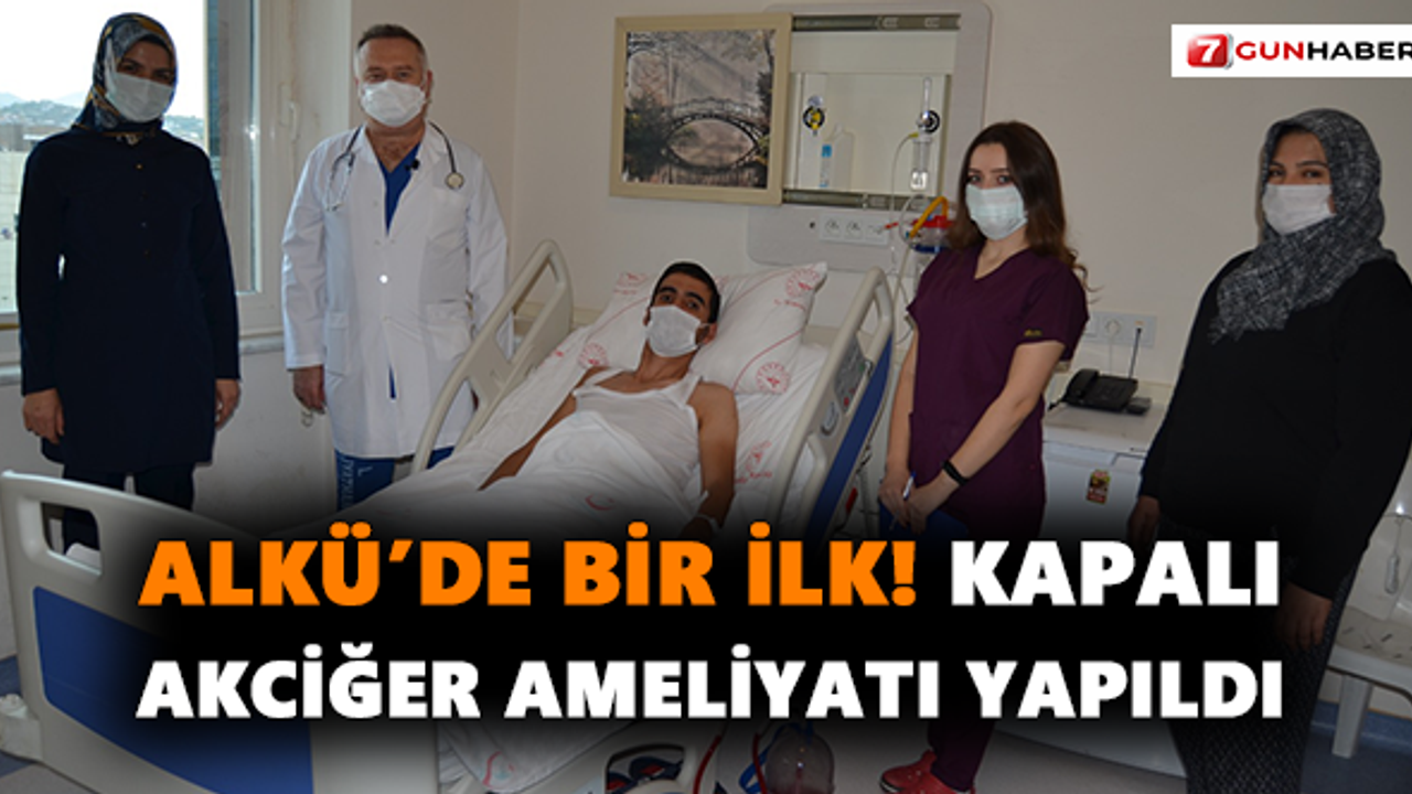 ALKÜ’de bir ilk! Kapalı akciğer ameliyatı yapıldı