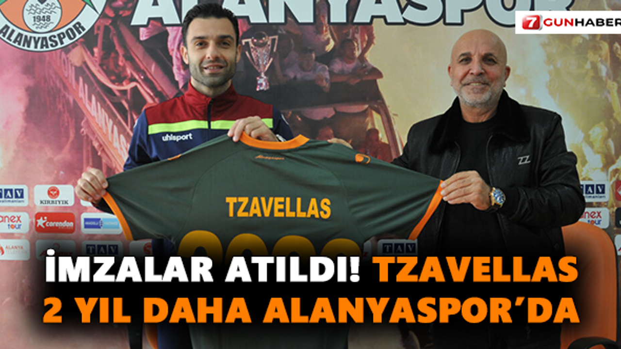 İmzalar atıldı! Tzavellas 2 yıl daha Alanyaspor’da