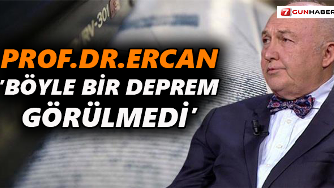 Prof. Dr. Ercan, Antalya depreminin ardından konuştu