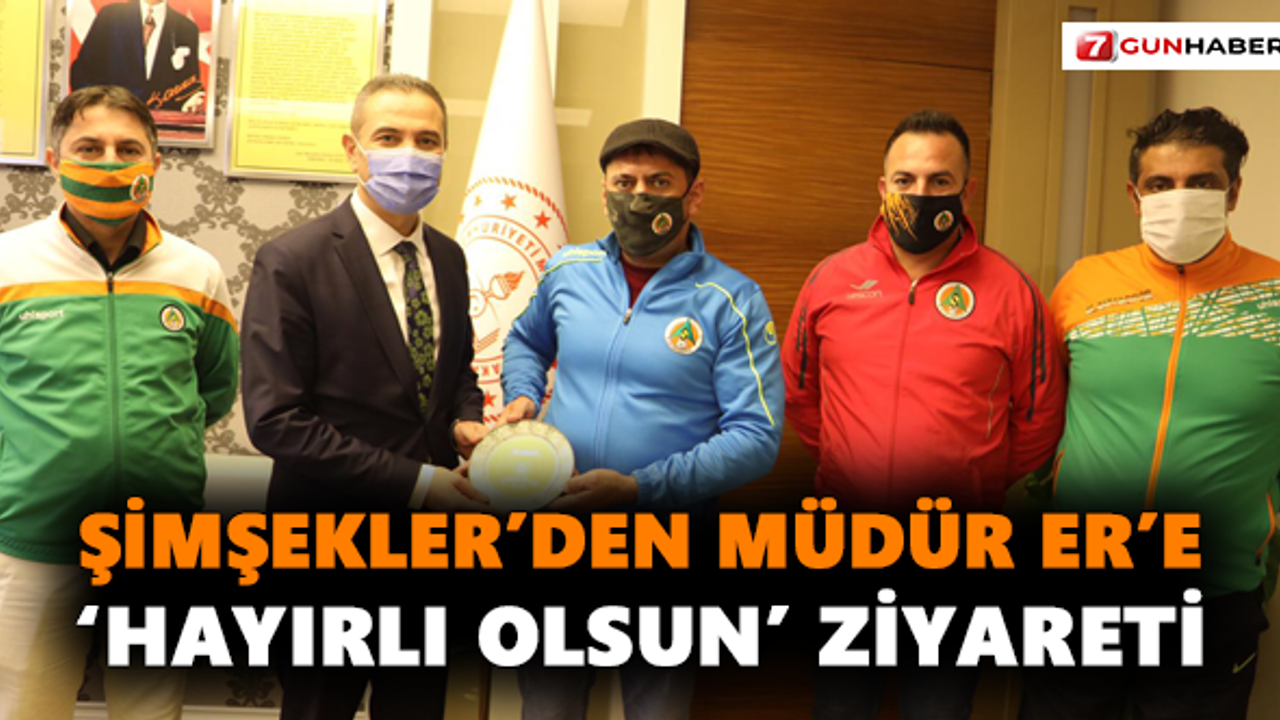 Şimşekler’den Müdür Er’e ‘hayırlı olsun’ ziyareti