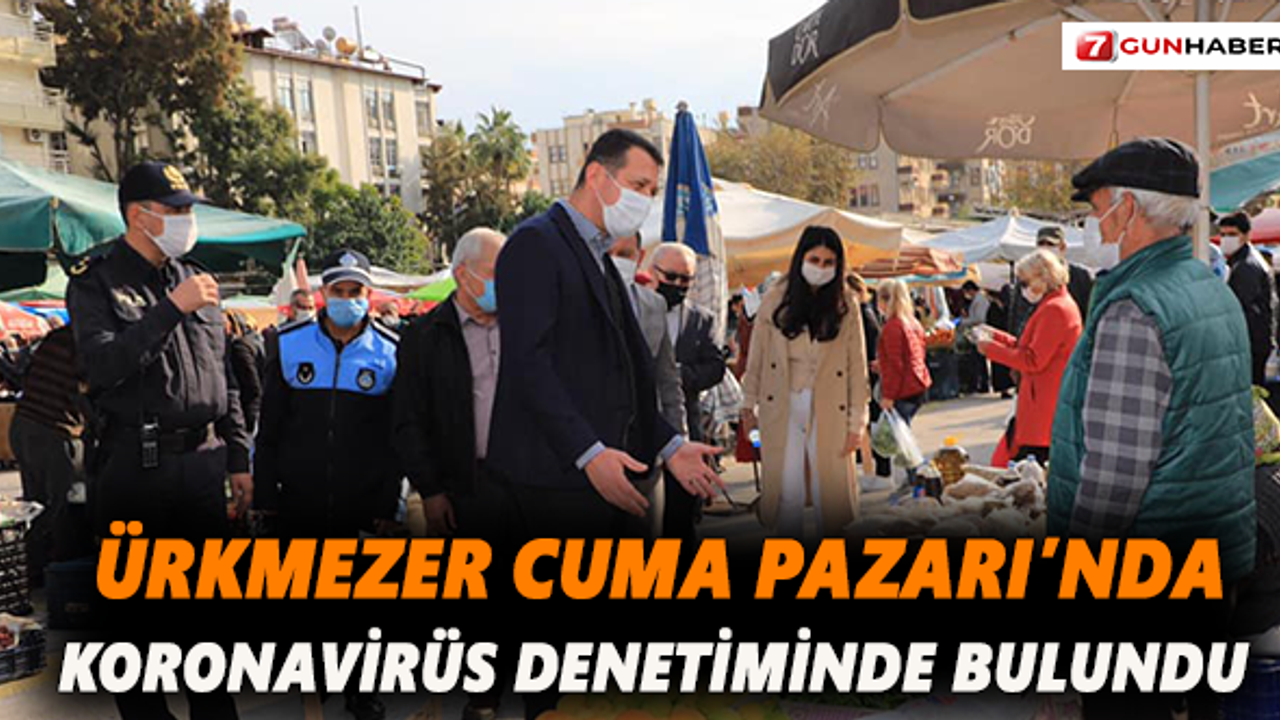 Cuma Pazarına korona denetimi yapıldı
