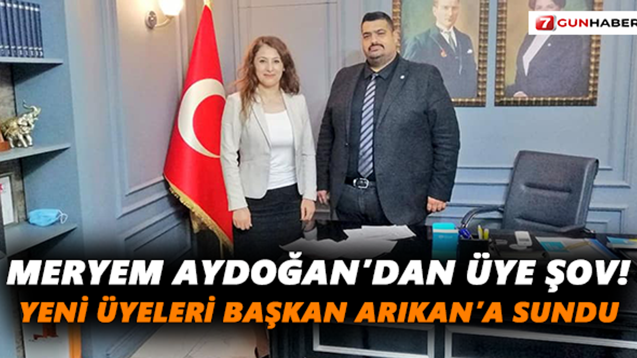 Aydoğan’dan üye şov! Yeni üyeleri Başkan Arıkan’a sundu
