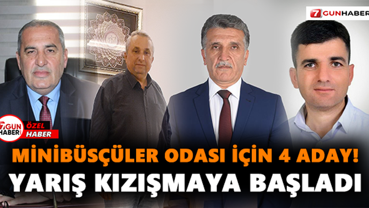 Minibüsçüler Odası için 4 aday! Yarış kızışmaya başladı
