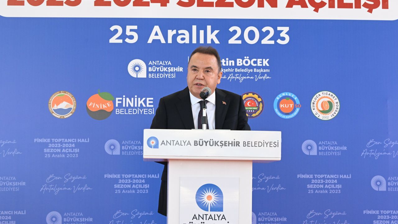 Başkan Böcek: "Finike’mize 690 Milyon TL’lik Yatırım Yaptık"