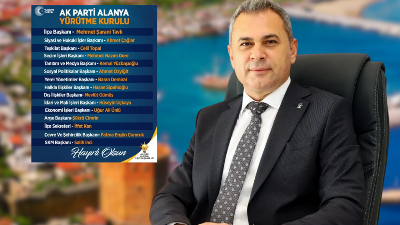 AK Parti Alanya İlçe Teşkilatında Görev Değişimi