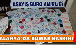 Alanya’da kumar baskını!