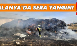 Alanya’da sera yangını!