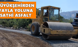 Büyükşehirden yayla yoluna sathi asfalt