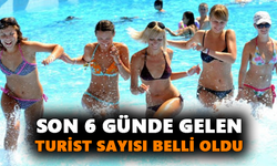 Son 6 günde gelen turist sayısı belli oldu