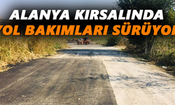 Alanya kırsalında yol bakımları sürüyor