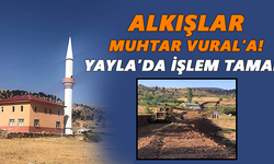 Alkışlar Muhtar Vural’a! Yayla’da işlem tamam