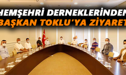 Hemşehri derneklerinden Başkan Toklu’ya ziyaret