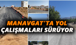 Manavgat’ta yol çalışmaları sürüyor