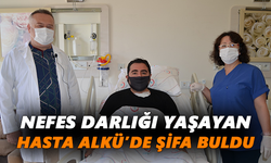 Nefes darlığı yaşayan hasta ALKÜ’de şifa buldu