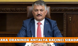 Vaka oranında Antalya kaçıncı sırada?