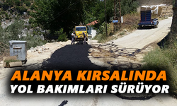 Alanya kırsalında yol bakımları sürüyor