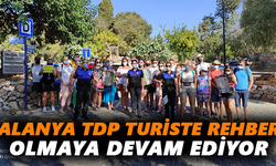 Alanya TDP turiste rehber olmaya devam ediyor
