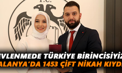 Alanya’da 1453 çift dünya evine girdi