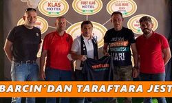 Barcın’dan taraftara anlamlı jest