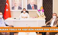 Başkan Toklu’ya Yedi Gün Haber’den ziyaret