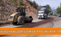 Büyükşehir Belediyesi Dim grup yolunu asfaltladı