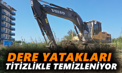 Dere yatakları titizlikle temizleniyor
