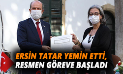 Ersin Tatar yemin etti, resmen göreve başladı