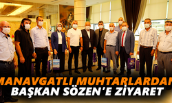 Manavgatlı muhtarlardan Başkan Sözen’e ziyaret
