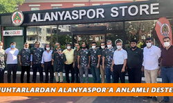 Muhtarlardan Alanyaspor’a anlamlı destek
