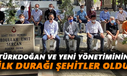 Türkdoğan ve yeni yönetiminin ilk durağı şehitler oldu