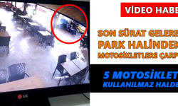 Ünlü fast food restaurantının kurye motosikletlerine çarptı