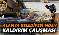 Alanya Belediyesi’nden kaldırım çalışması