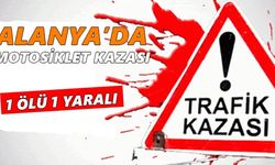 Alanya'da motosiklet kazası