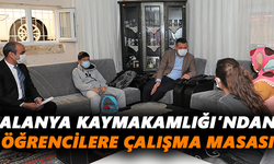 Alanya Kaymakamlığı’ndan öğrencilere çalışma masası