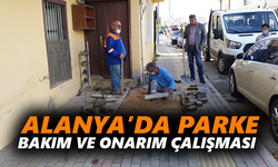 Alanya’da parke bakım ve onarım çalışması