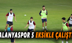Alanyaspor 5 eksikle çalıştı