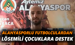 Alanyasporlu futbolculardan lösemili çocuklara destek