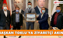 Başkan Toklu’ya ziyaretçi akını