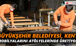 Büyükşehir Belediyesi, kent mobilyalarını atölyelerinde üretiyor