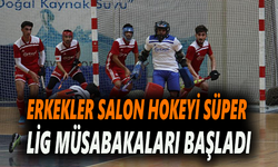 Erkekler salon hokeyi lig müsabakaları başladı