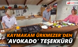 Kaymakam Ürkmezer’den ‘Avokado’ teşekkürü