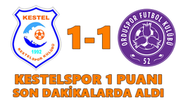 Kestelspor 1 puanı son dakikalarda aldı