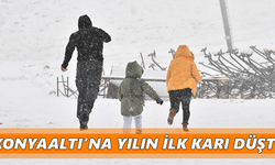 Konyaaltı’na yılın ilk karı düştü