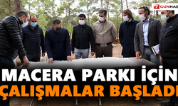 Macera Parkı için çalışmalar başladı