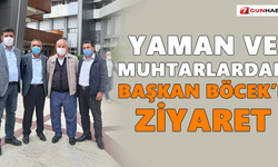 Yaman ve muhtarlardan Başkan Böcek’e ziyaret