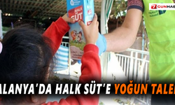 Alanya’da Halk Süt’e yoğun talep