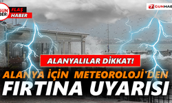 Alanyalılar dikkat! Alanya için Meteoroloji’den fırtına uyarısı!