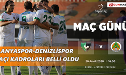 Alanyaspor-Denizlispor maçı kadroları belli oldu
